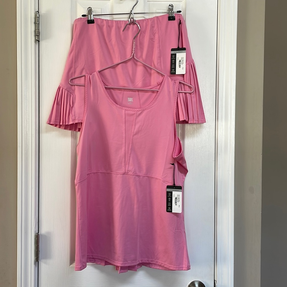 TAIL pink two piece tennis set